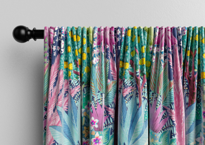 Kolkata Velvet, Rainbow - Made to Measure Curtain - Image 9